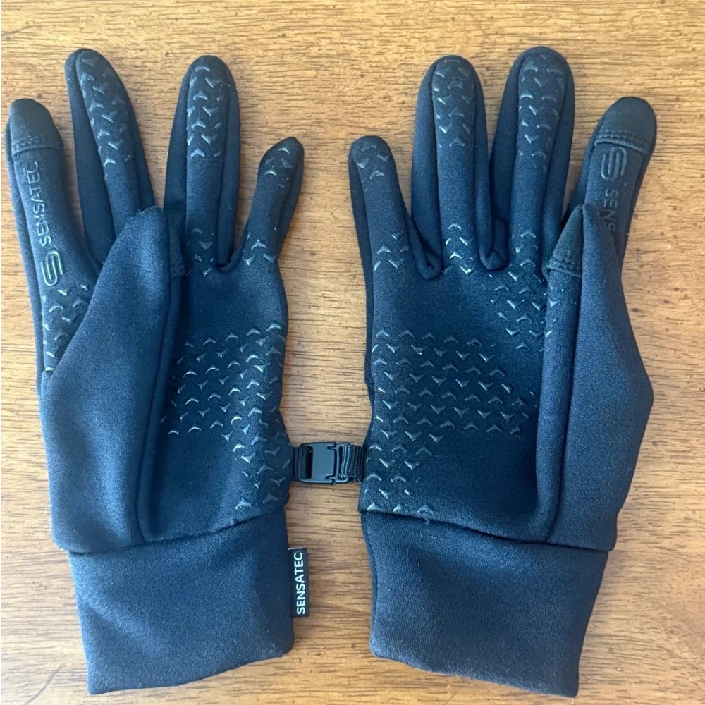 HEAD Sensatec Black Touchscreen Running Gloves Athletic Winter Gloves Women's XS